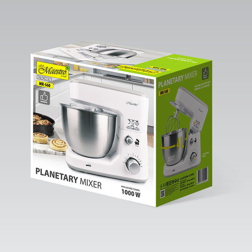 Feel Maestro 4.0L Planetary Stand Mixer 1000W MR-560