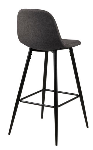 Bar Stool Wilma, grey/black