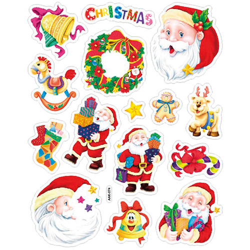 Craft-Fun Christmas Puffy Stickers Mix 15pcs