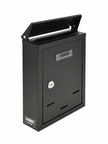 Basic Wall-Mount Letterbox, Black, 300x200x65mm