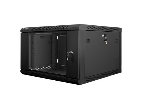 Lanberg Wall-mounted Rack 19'' 6U 600X600mm, black