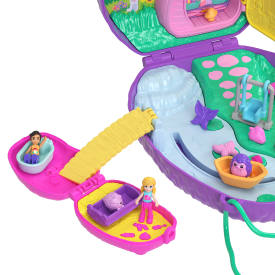 Polly Pocket Hedgehog Mom & Baby Purse Playset JBJ91 4+