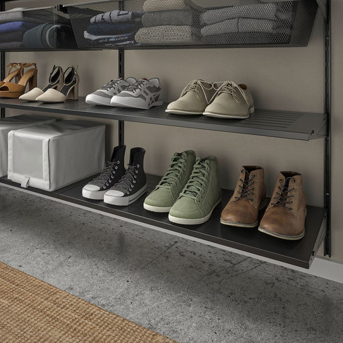 BOAXEL Shoe shelf, anthracite, 80x40 cm