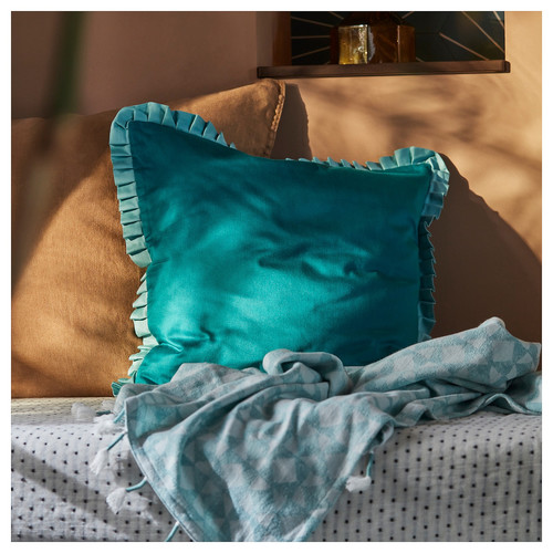 GOKVÄLLÅ Cushion cover, blue, 50x50 cm