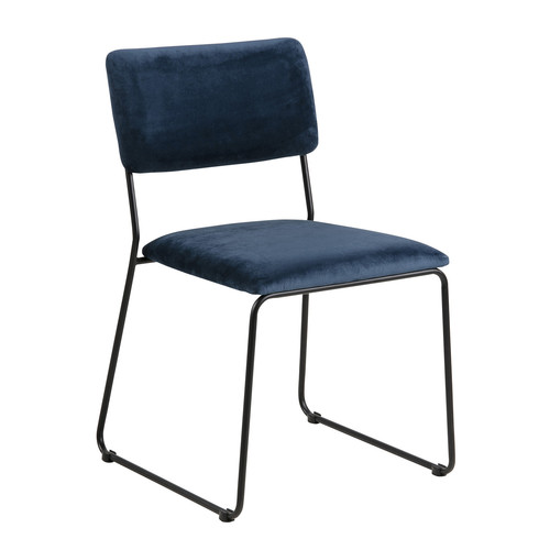 Chair Cornelia VIC, navy blue