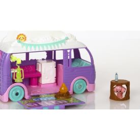 Polly Pocket Glamping Camper Van, Doll & Pet Playset JCC32 4+