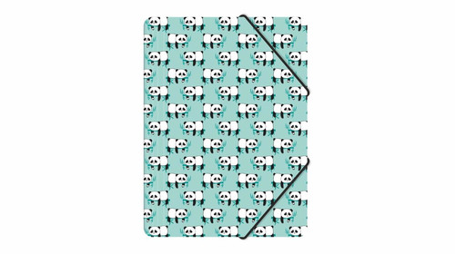 Folder with Elastic Band A4, PP, panda