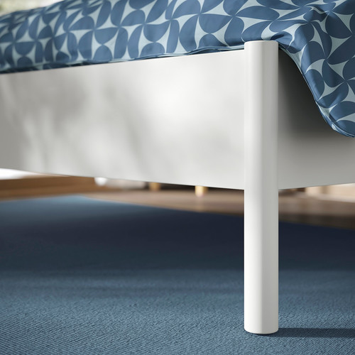 TONSTAD Bed frame, off-white/Lönset, 140x200 cm