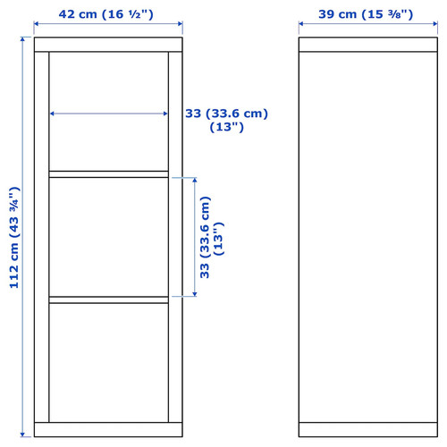 KALLAX / LACK Storage combination with shelf, white, 231x39x147 cm