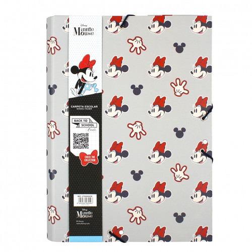 Folder with Elastic Band A4 Minnie Mouse