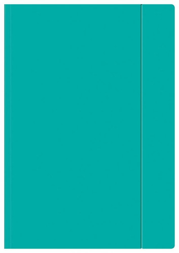 Folder with Elastic Band A4, turquoise, 10pcs