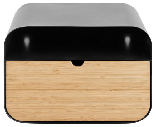 Bedside Table Wall-Mounted Nighstand Joliet edge, black