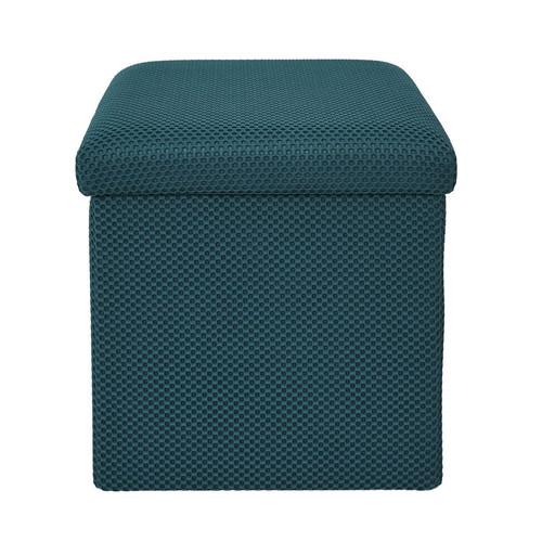 Folding Storage Pouffe Vels Atom, turquoise