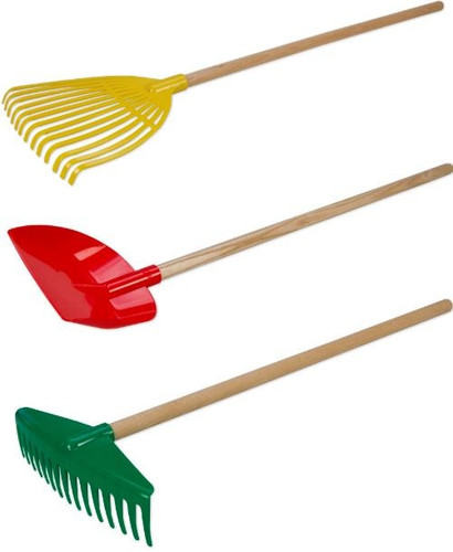 Lena Garden Tools for Children 60cm Display 24pcs, assorted colours, 3+