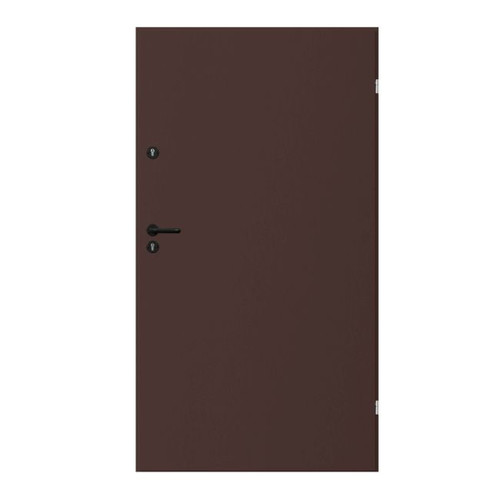 Universal Door Uran 100 with 2 locks, right, brown