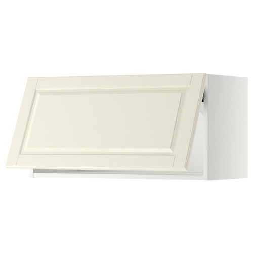 METOD Wall cabinet horizontal, white/Bodbyn off-white, 80x40 cm
