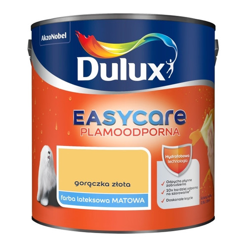 Dulux EasyCare Matt Latex Stain-resistant Paint 2.5l gold fever