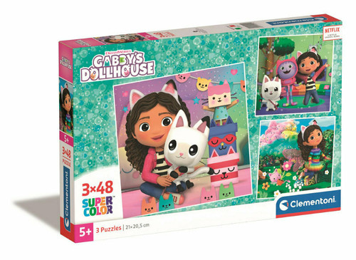 Clementoni Children's Puzzle Gabby's Dollhouse 3x48 5+