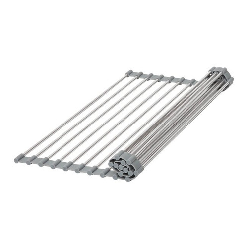 GoodHome Roll-up Drying Mat Datil 8mm, silver