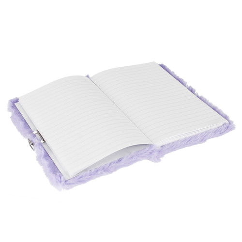 Plush Notebook Diary "S", lilac