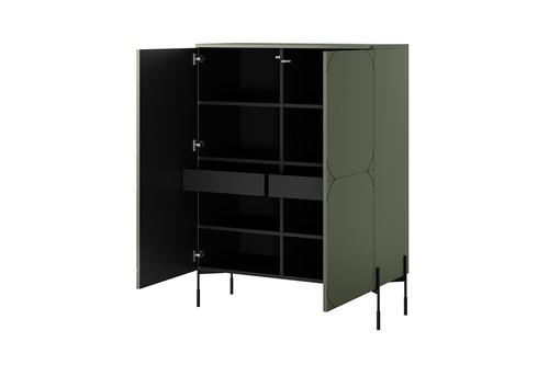 High Cabinet Sideboard Sonatia 120, olive