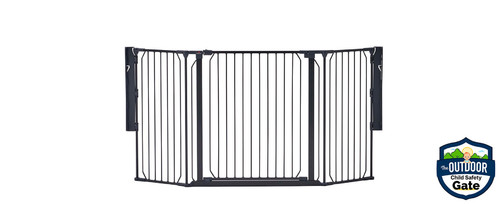 Baby Dan Carl Wide outdoor safety gate, black
