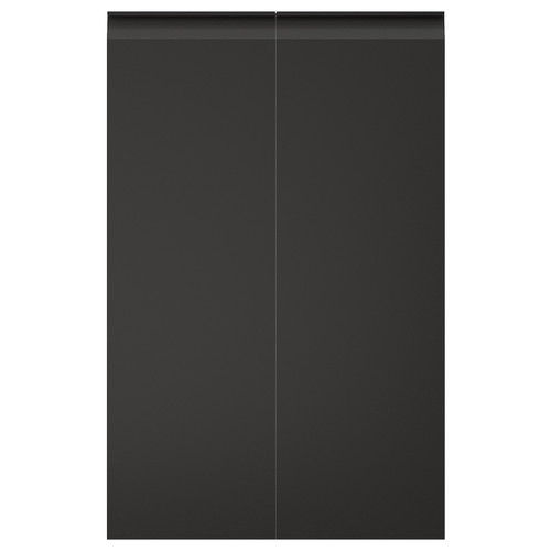 UPPLÖV 2-p door f corner base cabinet set, right-hand/matt anthracite, 25x80 cm