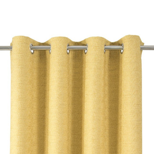 GoodHome Curtain Mondrian 135 x 260 cm, yellow