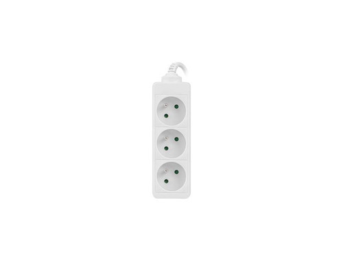 Lanberg Power Strip 3xFR, full CU, 3m, white