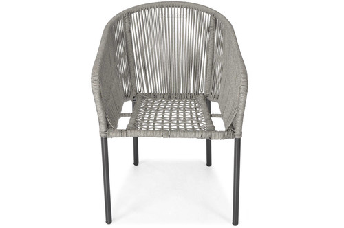 Outdoor Chair VICTORIA, black-grey