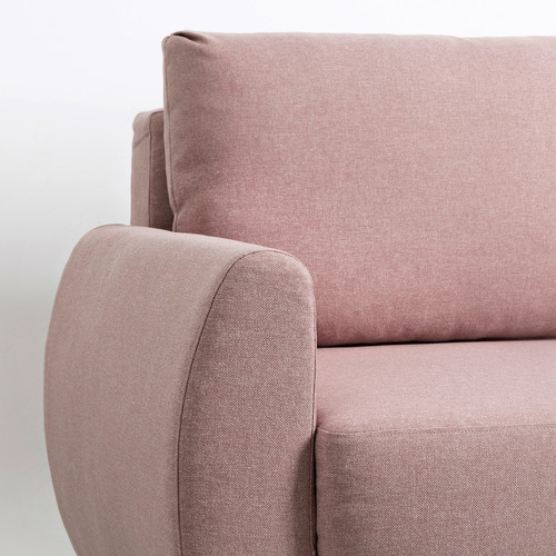 GRUNNARP 3-seat sofa-bed, Gunnared light brown-pink