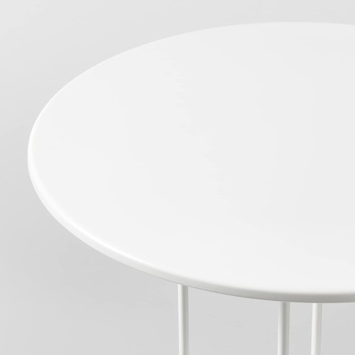 LINDVED Side table, white, 50x68 cm