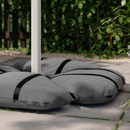 IGGÖN Sandbag for parasol base, dark grey
