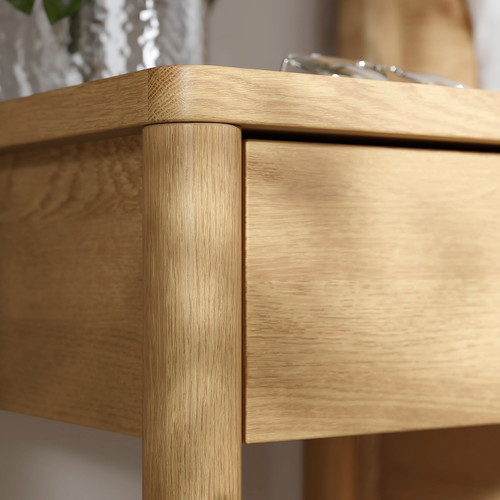 TONSTAD Bedroom furniture, set of 3, oak veneer, 140x200 cm