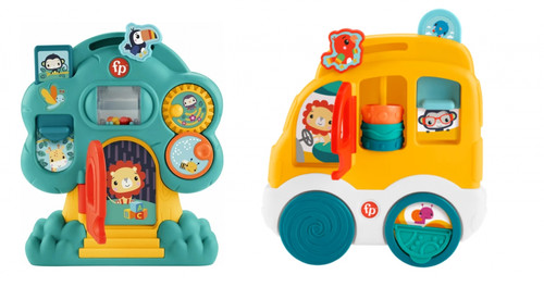 Fisher-Price Animal Friends Discovery Baby Activity Toys Collection, 1PC, assorted, HXK32 W6m+