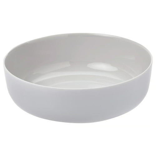VITBLECKA Serving bowl, light grey, 22 cm