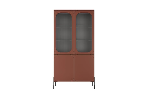 High Display Cabinet Sonatia 100, burgundy