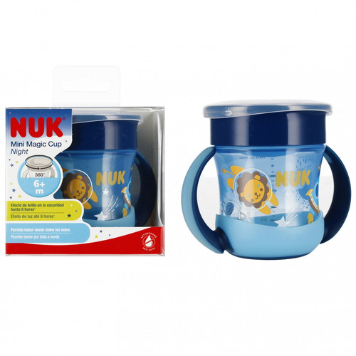 NUK Mini Magic Cup Night 160ml 6m+, blue