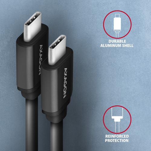 AXAGON USB Cable BUCM-CM20TB cable Twister USB-C USB-C, 1.1