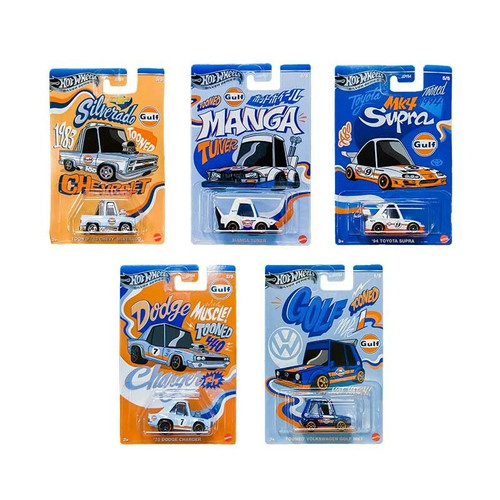 Hot Wheels Tooned Gulf Die-Cast Vehicle JDY84, 1pc, assorted models, 3+