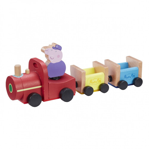 Tm Toys Peppa Pig Wooden Grandpa Pig's Train 24m+