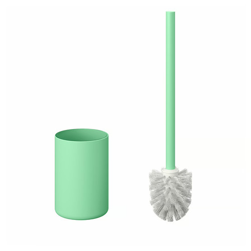 GANSJÖN Toilet brush, light green