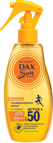 DAX Sun Transparent Sunscreen Spray SPF50 Active 200ml