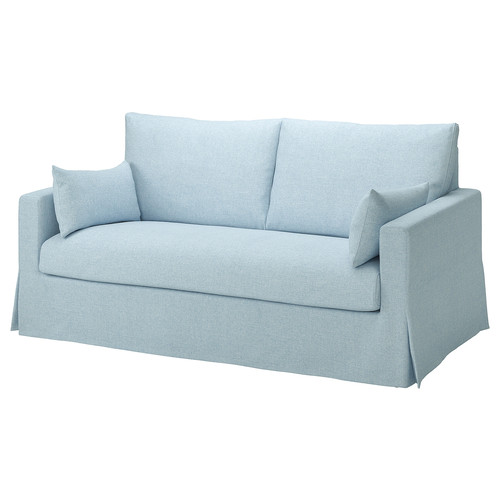 HYLTARP Cover for 2-seat sofa, Kilanda pale blue