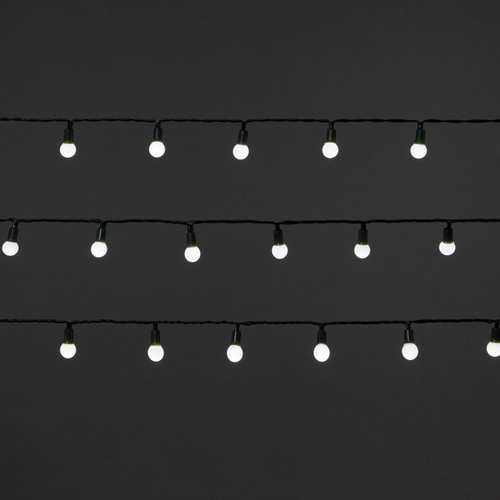 Christmas Lights 240 LED, balls, cool white, in-/outdoor