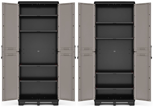 Outdoor/Workshop High Cabinet Pro High, black-grey