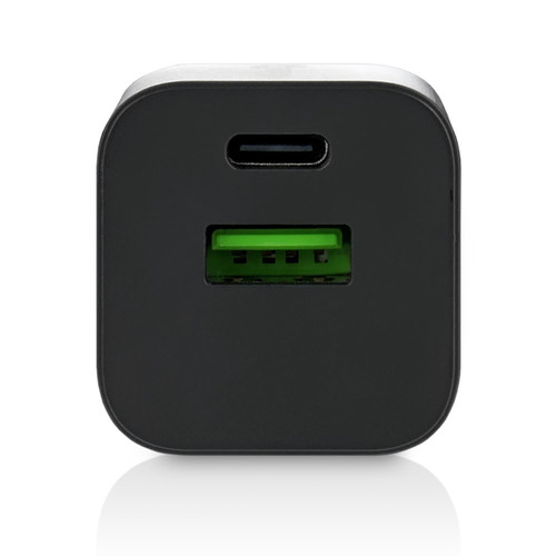 everActive Wall Charger EU Plug USB/USB-C QC3.0 30W, black