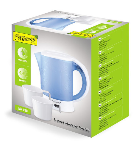 Feel Maestro 0.6L Travel Electric Kettle Set 600W MR-010
