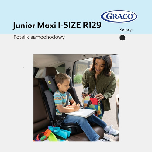 Graco Junior Maxi i-Size R129 Car Seat, Navy