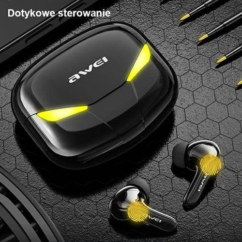 AWEI Headphones Bluetooth 5.0 T35 TWS, black